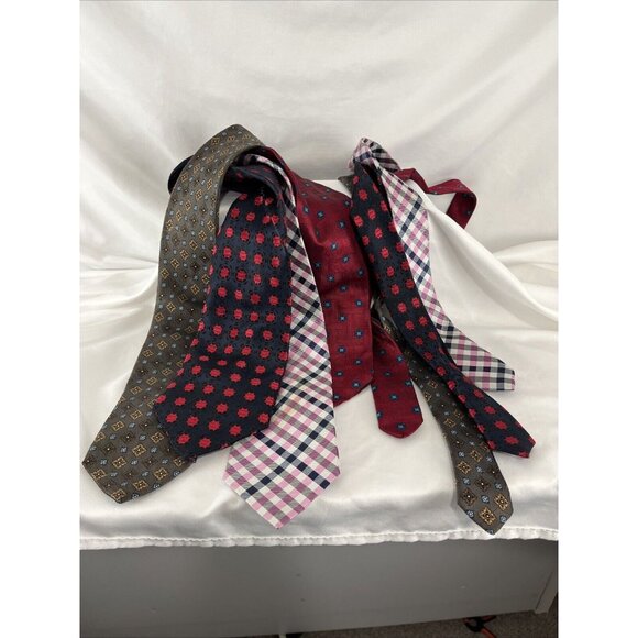 Lauren Ralph Lauren, TM Lewin, Hemley, Avanrata (Lot of X4) of Mens Silk Ties - Picture 13 of 15